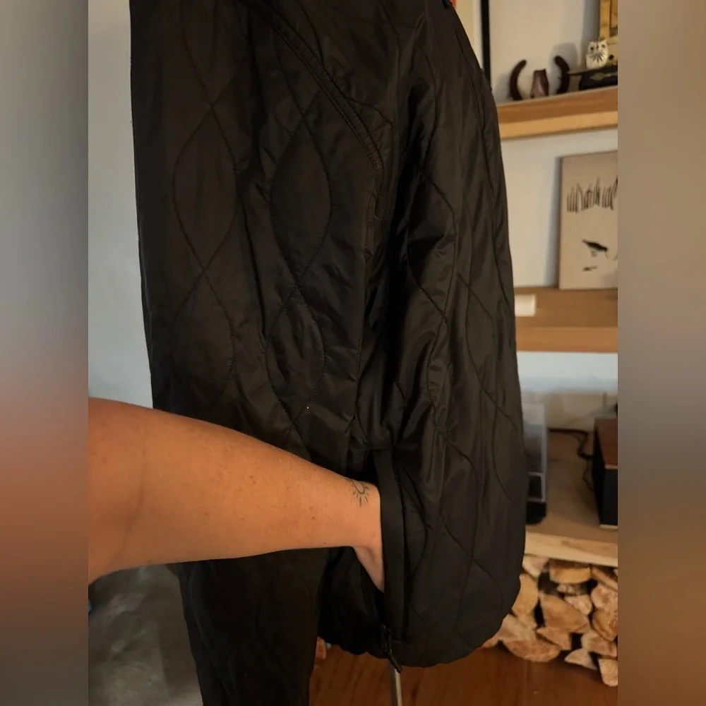 Roark Mens Black Quilted Primaloft Insulated Lightweight Bomber Zip Jacket sz L